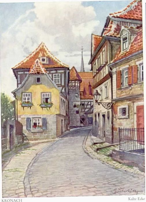 Kronach Oberfranken KünstlerGust. Lüttgens Kalte Ecke *