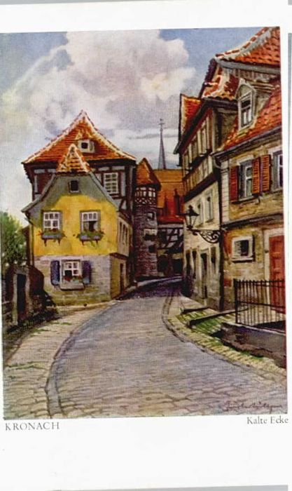 Kronach Oberfranken KünstlerGust. Lüttgens Kalte Ecke x