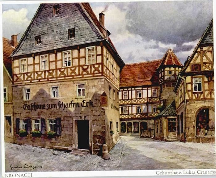Kronach Oberfranken KünstlerGust. Lüttgens Geburtshaus Luka