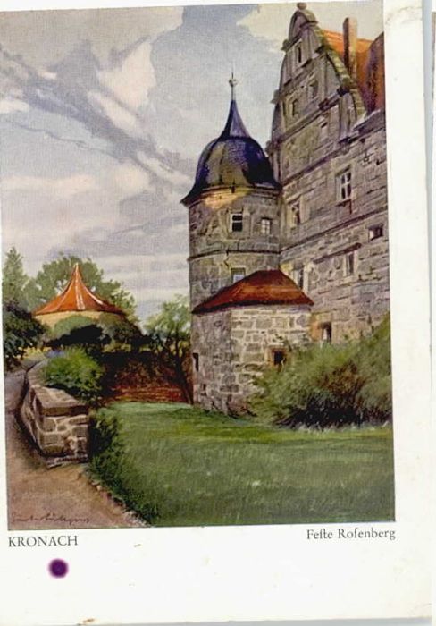 Kronach Oberfranken KünstlerGust. Lüttgens Festung Rotenber