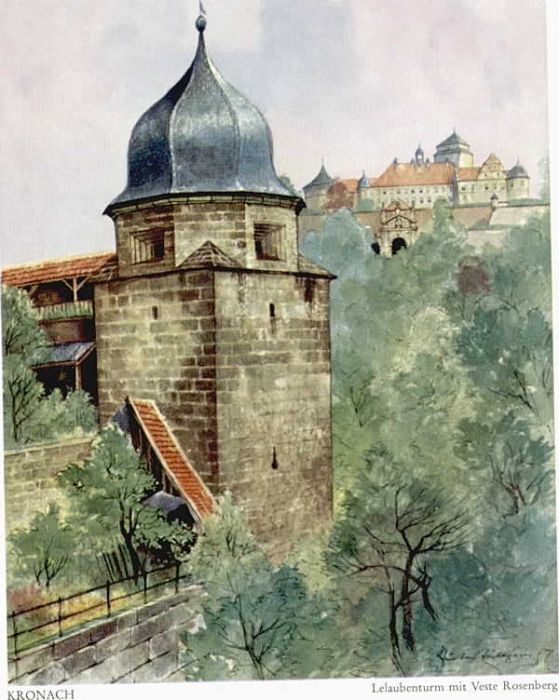 Kronach Oberfranken KünstlerGust. Lüttgens Festung Rotenber