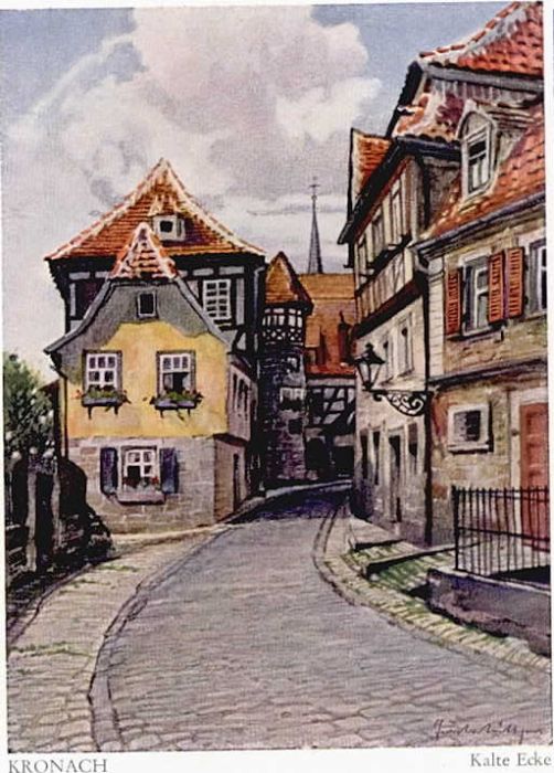 Kronach Oberfranken KünstlerGust. Lüttgens Kalte Ecke *