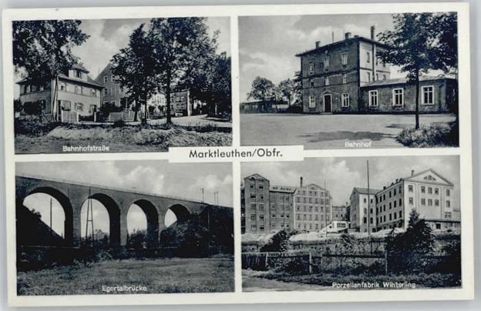 Marktleuthen Egertalbrücke Bahnhofstrasse Bahnhof Po