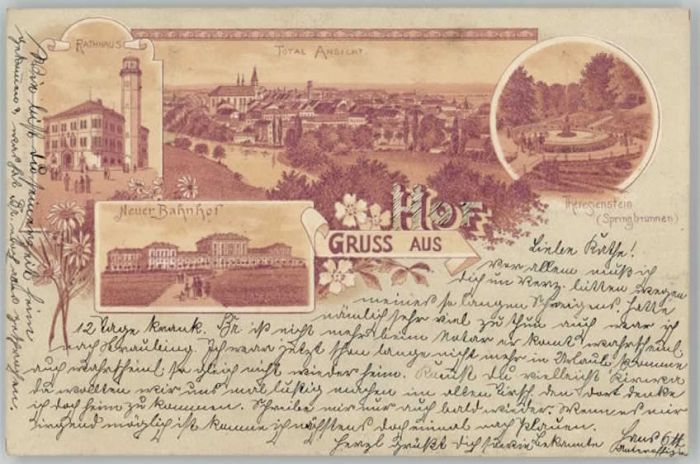 Hof Saale Theresienstein Bahnhof