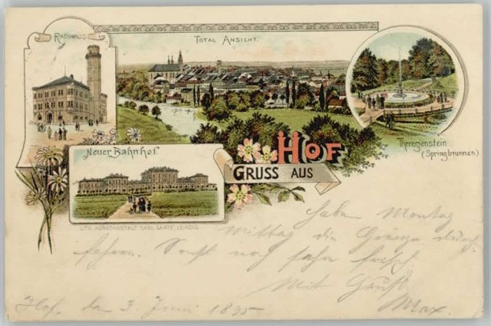 Hof Saale Bahnhof Theresienstein