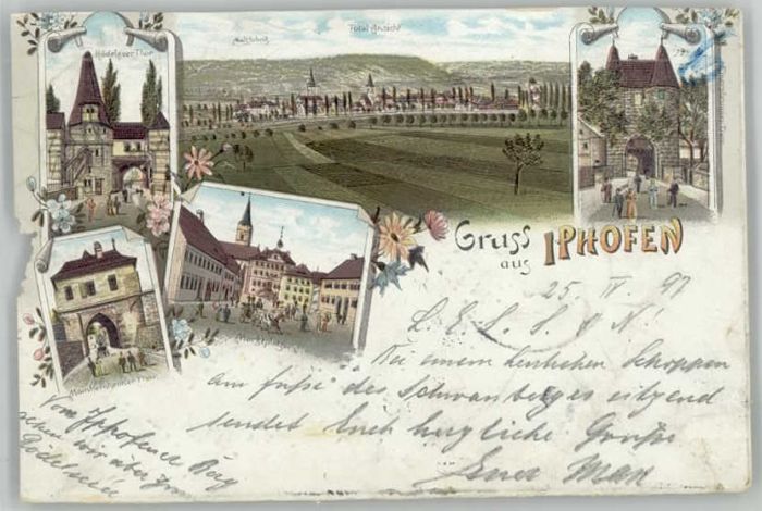 Iphofen Rödelseer Tor Marktplatz Mainbernheimer