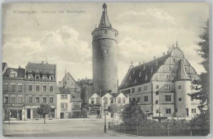 Kitzingen Main Kitzingen Rathaus Marktturm