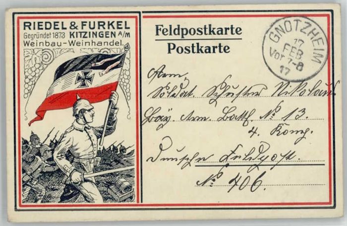 Kitzingen Main Kitzingen Werbekarte