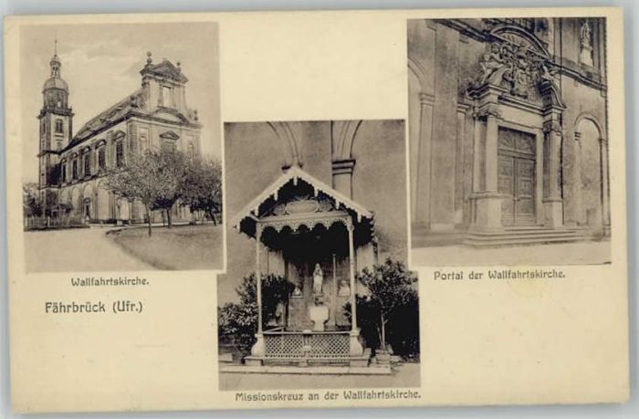 Faehrbrueck Wuerzburg lfahrtskirche Missionskreuz x