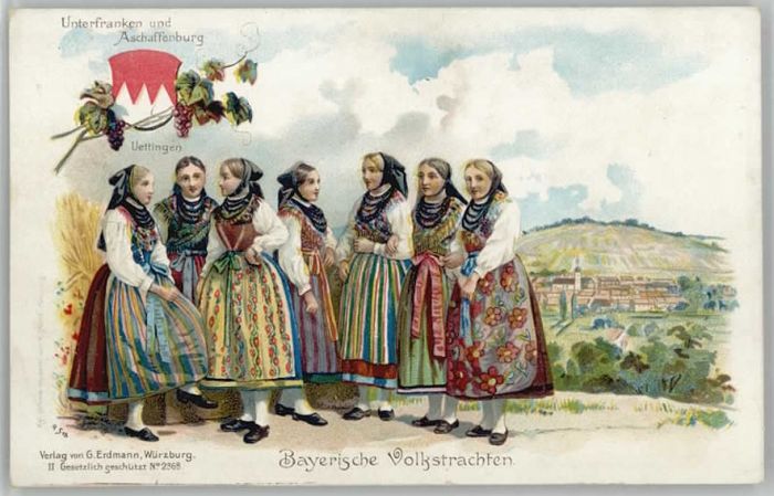 Uettingen Bayerische Volkstrachten