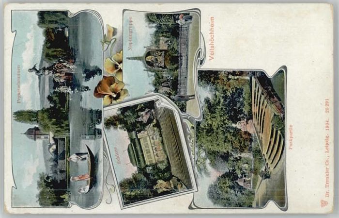 Veitshoechheim chloss Neptungruppe Pegasusbrunnen