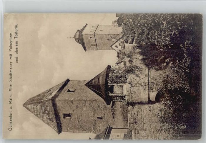 Ochsenfurt Stadtmauer Pulverturm Torturm