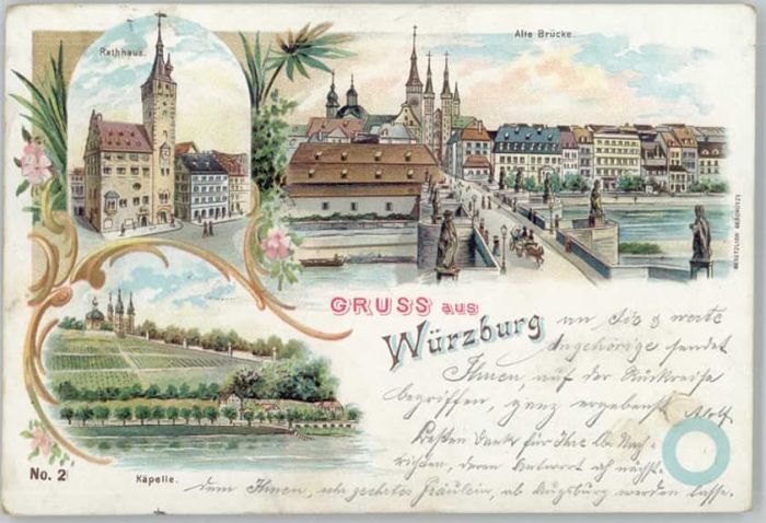 Wuerzburg athaus Alte Brücke Käpelle x
