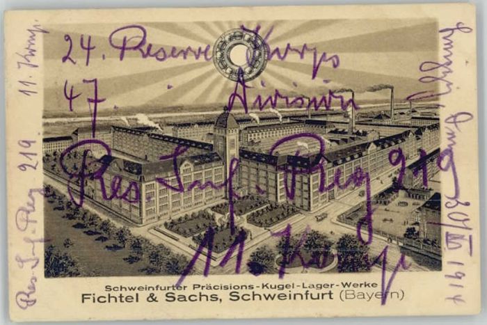 Schweinfurt Präzisionskugellagerwerke Fichtel & Sac