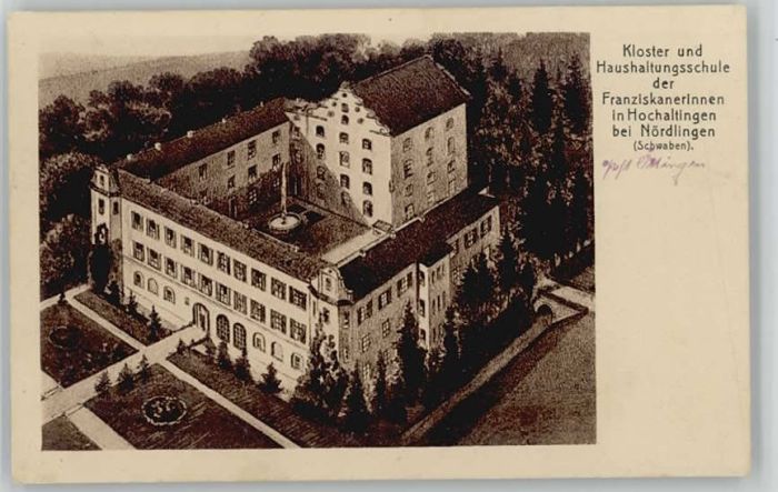 Hochaltingen Kloster Schule Künstlerkarte