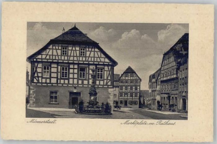 Muennerstadt arktplatz Rathaus