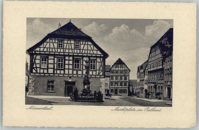 Muennerstadt arktplatz Rathaus