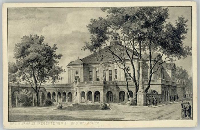 Bad Kissingen Kurhaus Regentenbau Künstlerkarte