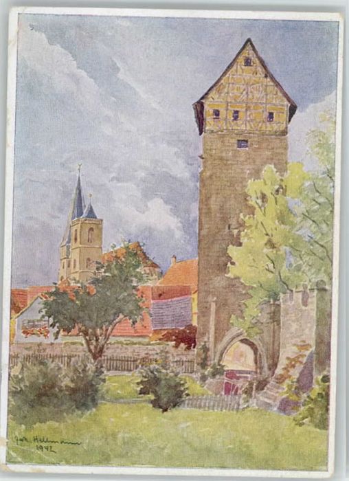 Muennerstadt ünstlerJ. Hellmann Jörgentor x