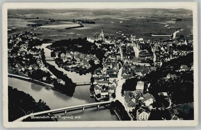 Donauwoerth Bayern Fliegeraufnahme