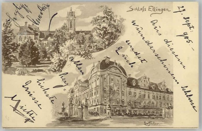 Ellingen Bayern Schloss KünstlerWinter