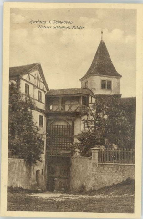 Harburg Schwaben Schlosshof Falltor