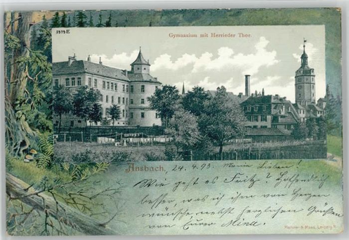 Ansbach Mittelfranken Ansbach Herrieder Tor Gymnasium