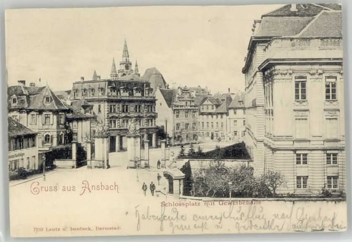 Ansbach Mittelfranken Ansbach Gewerbehalle Schlossplatz