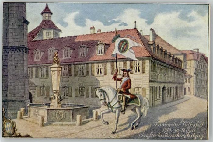 Ansbach Mittelfranken Ansbach Volksfest Festzug KünstlerFranz