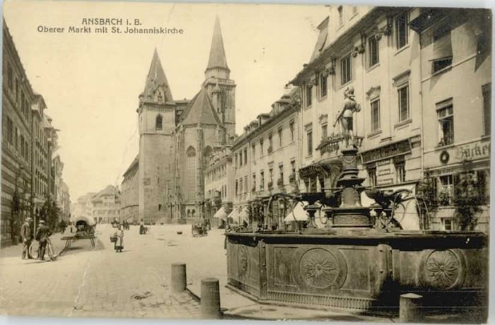 Ansbach Mittelfranken Ansbach St. Johanniskirche Markt