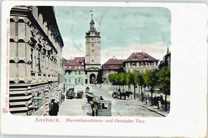 Ansbach Mittelfranken Ansbach Maximilianstrasse Herrieder Tor