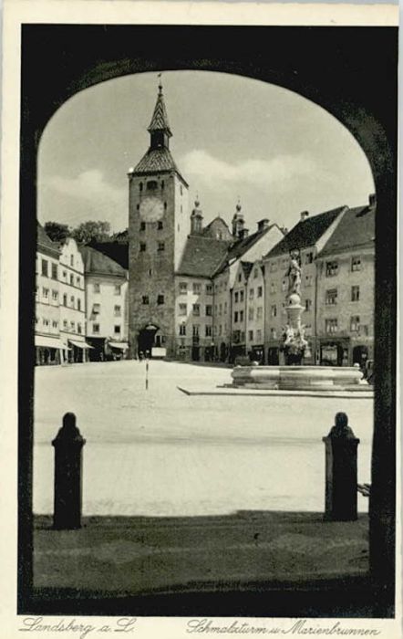 Landsberg Lech Marienbrunnen Schmalzturm