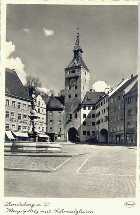 Landsberg Lech Hauptplatz Schmalzturm