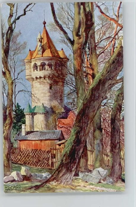 Landsberg Lech Mutterturm KünstlerRichard Wagner
