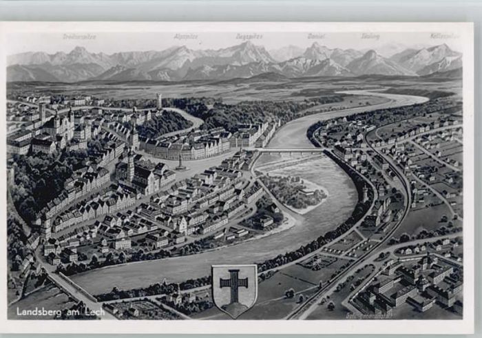 Landsberg Lech Gefangenenanstalt Künstlerkarte