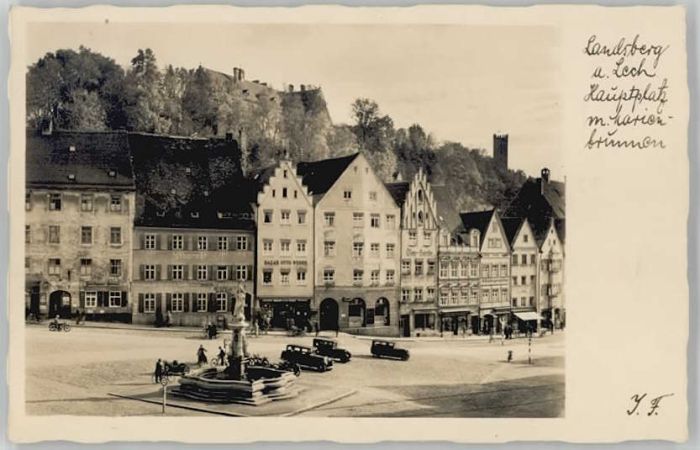 Landsberg Lech Hauptplatz Marienbrunnen