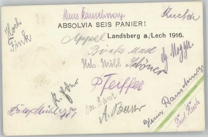 Landsberg Lech Absolvia Prägedruck