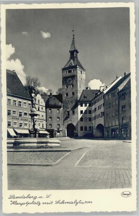 Landsberg Lech Hauptplatz Schmalzturm