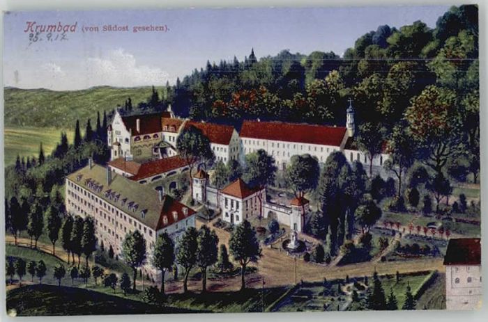 Krumbach Schwaben Krumbad Künstlerkarte