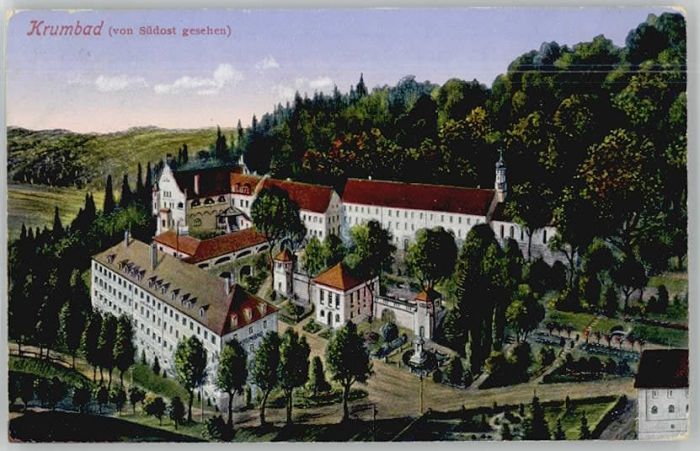 Krumbach Schwaben Krumbad Künstlerkarte