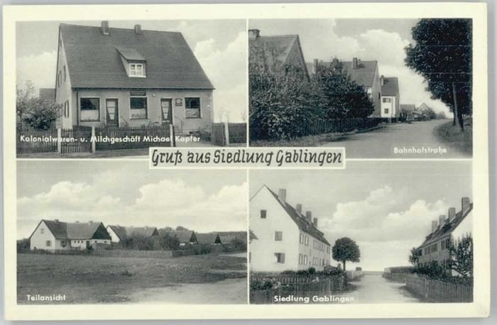 Gablingen Siedlung Kolonialwarengeschäft Milchges