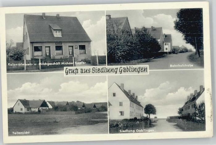 Gablingen Siedlung Kolonialwarengeschäft Milchges