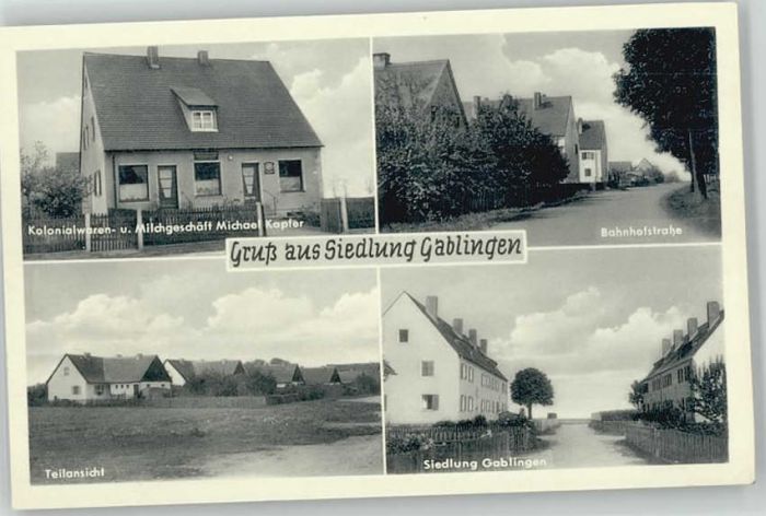 Gablingen Siedlung Kolonialwarengeschäft Milchges