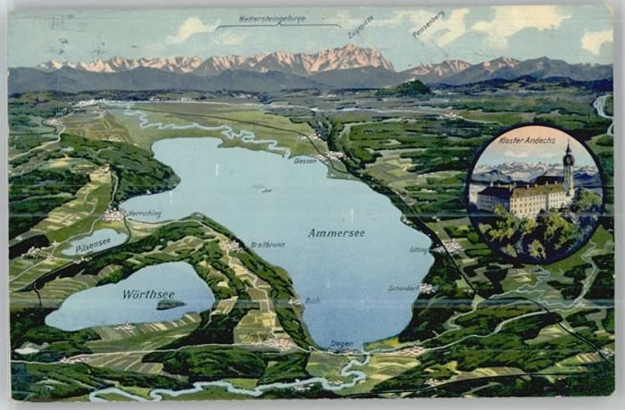 Utting Ammersee Ammersee Kloster Andechs Stegen Buch Sc