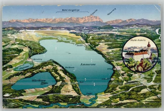 Utting Ammersee Ammersee Kloster Andechs Stegen Buch Sc