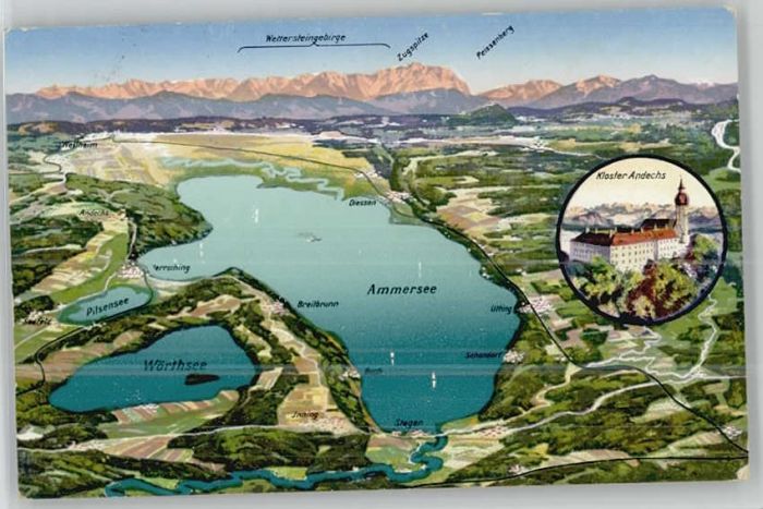 Utting Ammersee Ammersee Kloster Andechs Stegen Buch Sc