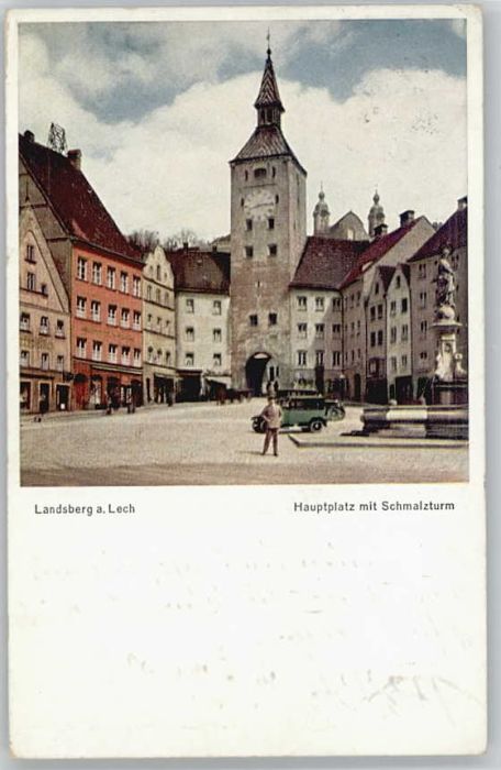 Landsberg Lech Hauptplatz Schmalzturm