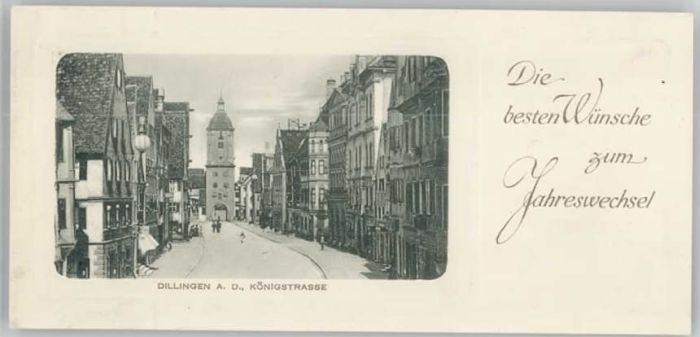 Dillingen Donau Mini Ak Königstrasse