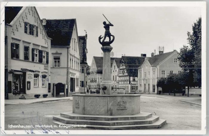 Ichenhausen Marktplatz Kriegerdenkmal