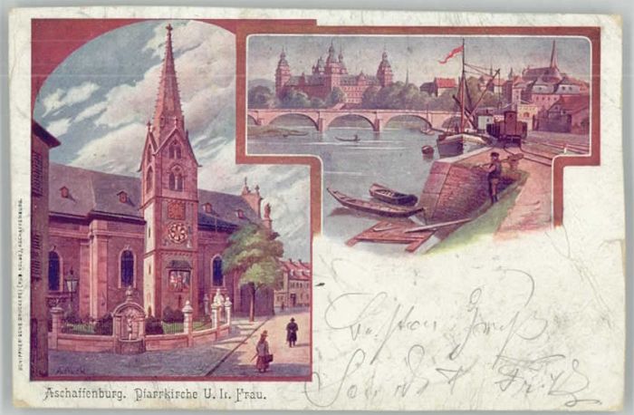Aschaffenburg Main Aschaffenburg Kirche U. L. Frau